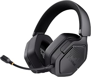 GXTrust 1493 Ravox Wireless Bluetooth Gaming Headphones + 2.4GHz for PS5 PS4 Switch PC Mobile 50 mm Driver, 70 Hours Batte…
