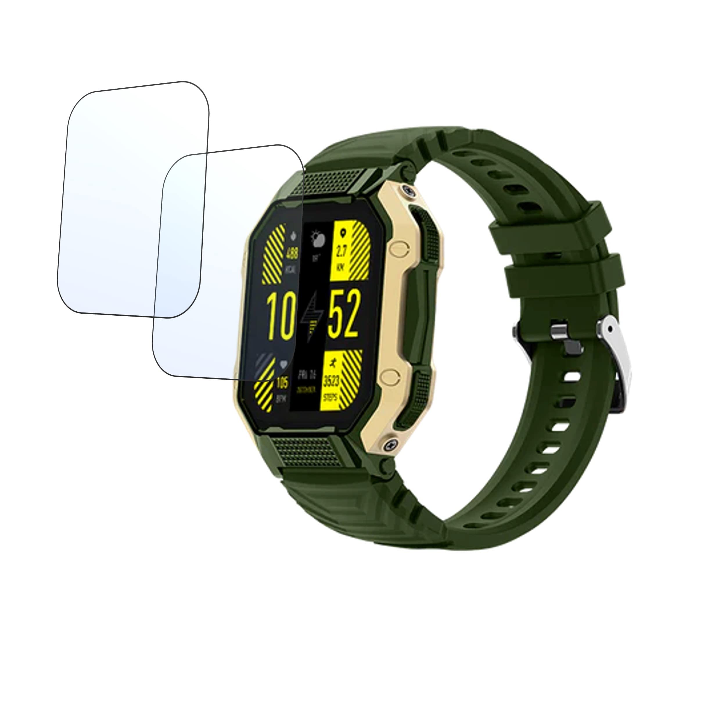 DVTECH® (Pack of 02 Flexible Unbreakable Scratch resistance Smartwatch Screen Protector for Fire Boltt Shark (Not a Tempered glass)