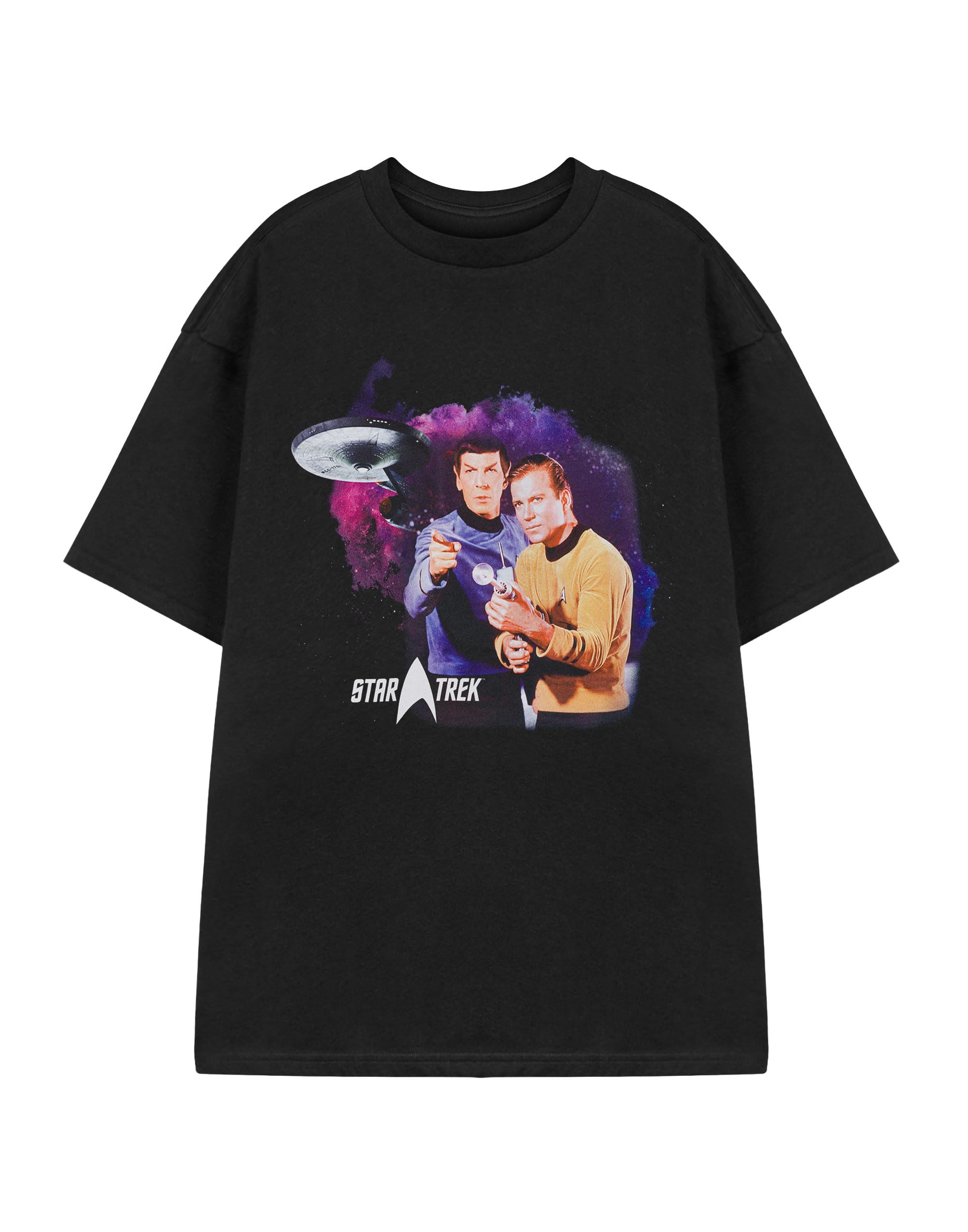 Vanilla Underground Star Trek Mens Black Classic Short Sleeved T-Shirt (Large) from B&Q
