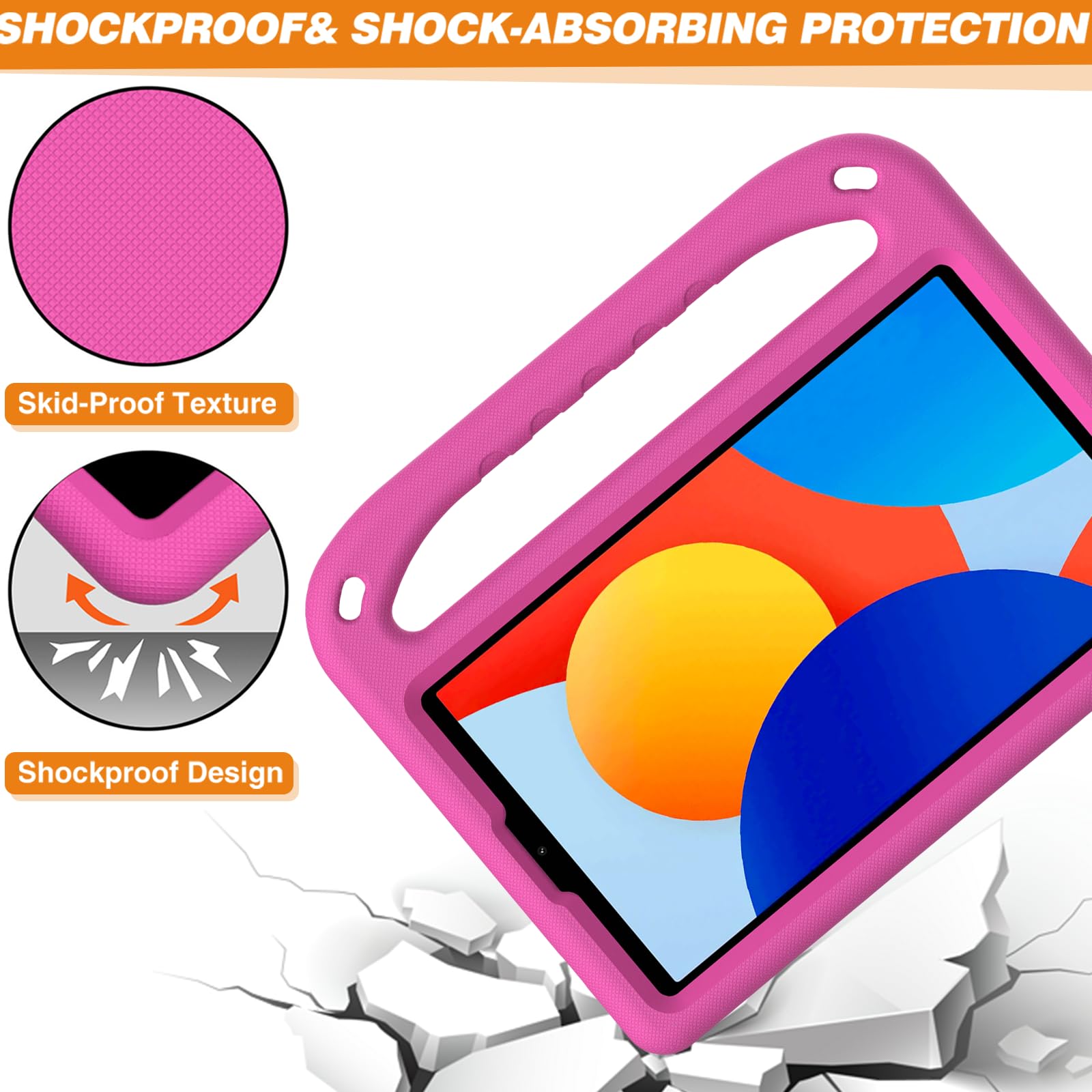 Cover per Xiaoi Redi Pad SE 4G 8,7 pollici / Honor Pad X7 con supporto a cavalletto, custodia antiurto in EVA con anico per babini, design cartone aniato Cover per Xiaoi Redi Pad SE 4G 8,7 pollici / Honor Pad X7 con supporto a cavalletto, custodia antiurto in EVA con anico per babini, design cartone aniato