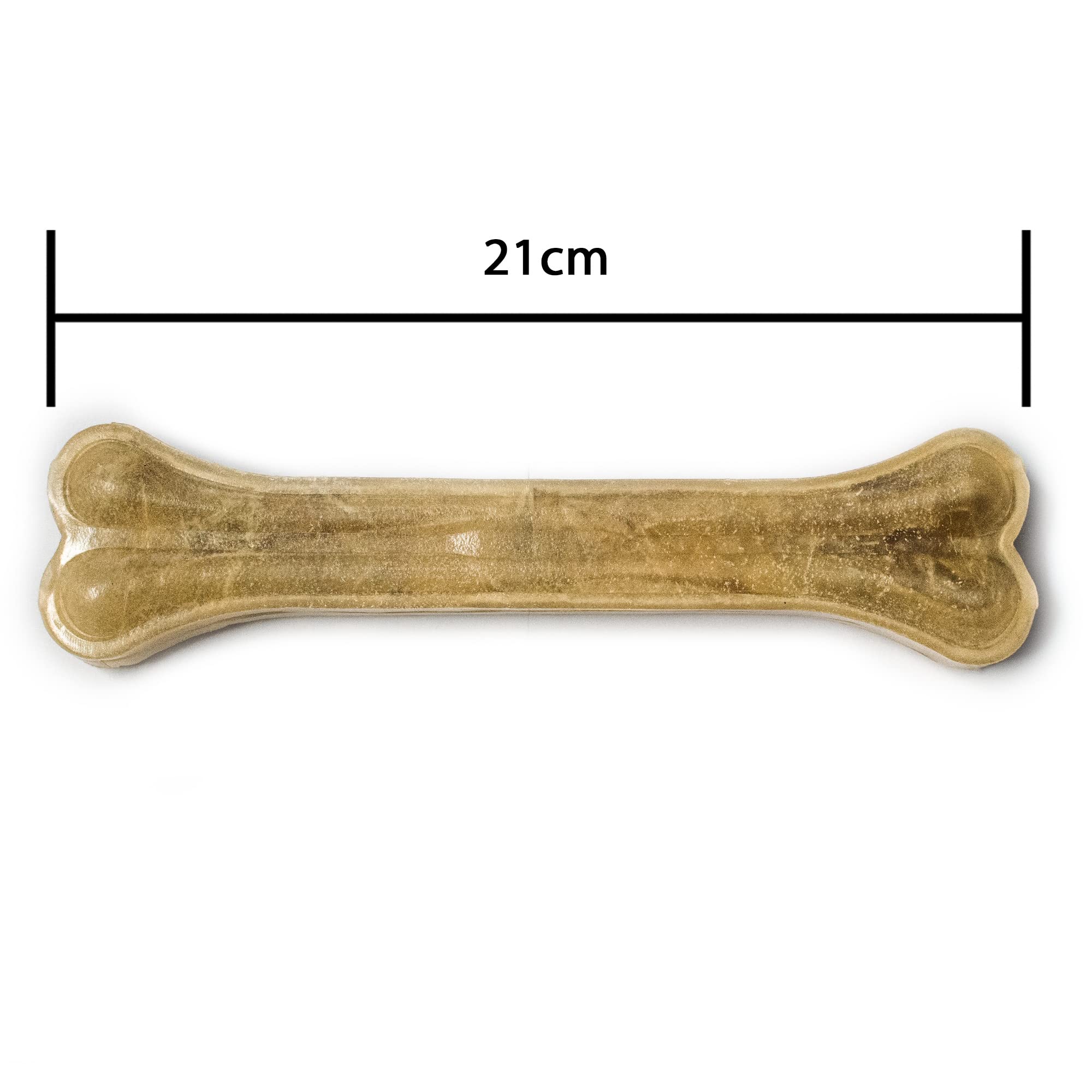 Bontoy Hundekauknochen I 10 Stück x 21 cm I Naturprodukt aus Reiner Rinderhaut I proteinreich und gut für die Kaumuskulatur ihres Hundes I Leckerli I Belohnung für den Hund