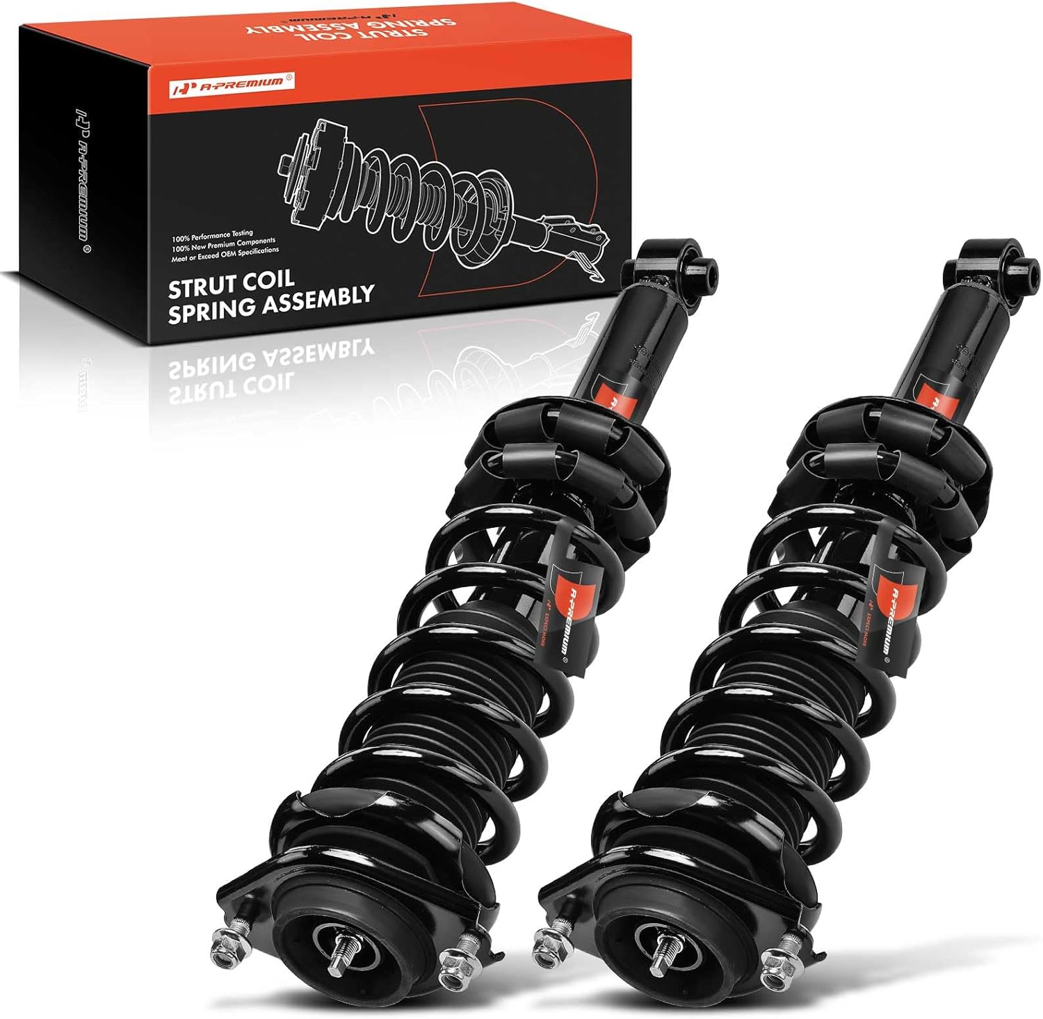 A-Premium Rear Pair (2) Complete Strut & Coil Spring Assembly Compatible with Subaru Forester 2017, 2.0L 2.5L, Driver and Passenger Side, Replace# 28920456