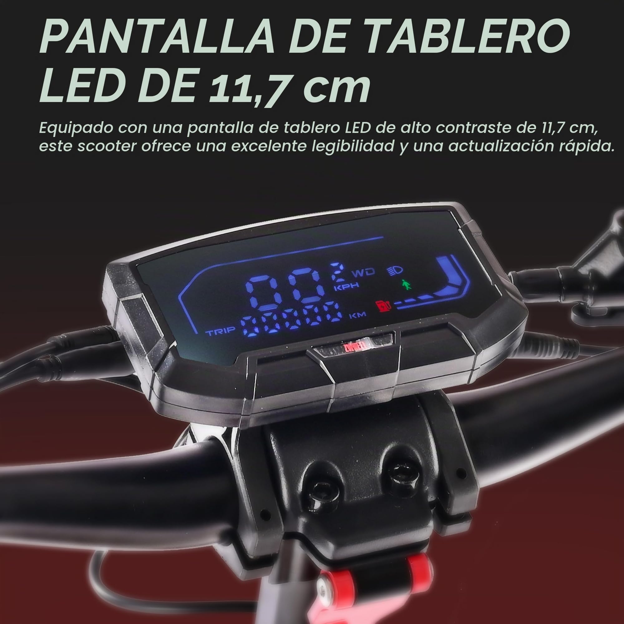 D3Patinete Eléctrico para Adultos,Neumáticos Confort de 10 Pulgadas, Sistema de Batería 48V para Gran Autonomía, Scooter Plegable Sport con Doble Suspensión y Chasis Robusto
