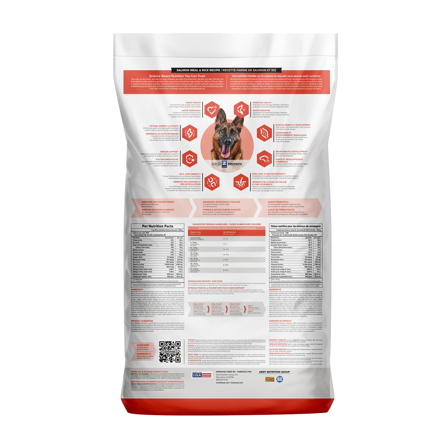 Blue Seal Entrust Sensitive Stomach & Skin Salmon Meal & Rice 35 lb. Bag