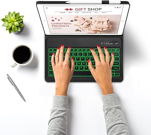 Miniatura 5 de SENGBIRCH Funda para iPad Pro 12.9 con teclado de 2 generación, para iPad Pro de 12.9 pulgadas - 2015 de 1 generación, 2017 de 2 generación, (modelo