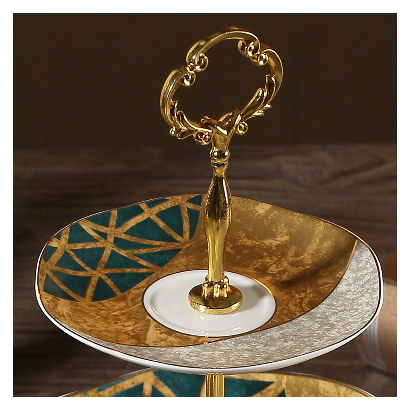 SUNESA Présentoir à Gâteau Thé de l'après-midi Snack Stand Trois Niveaux Gâteau Stand Dessert Table Snack Plate Trois Niveaux Gâteau Présentoir Assiette De Fruits Stand de Gâteaux (Color : 3 Layers)
