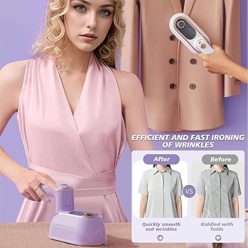 Miniatura 3 de Plancha de vapor de mano, 1200 W de alta potencia, máquina de planchar de doble propósito en seco y húmedo, máquina de planchar con mango giratorio