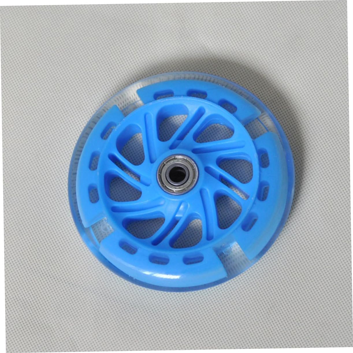 2pcs Boy Girl's Bike Training Wheels with Mute Glowing Pu Design Durable Stability for Boy Girl Bicycles Easy to Install Blue for Safe Learning