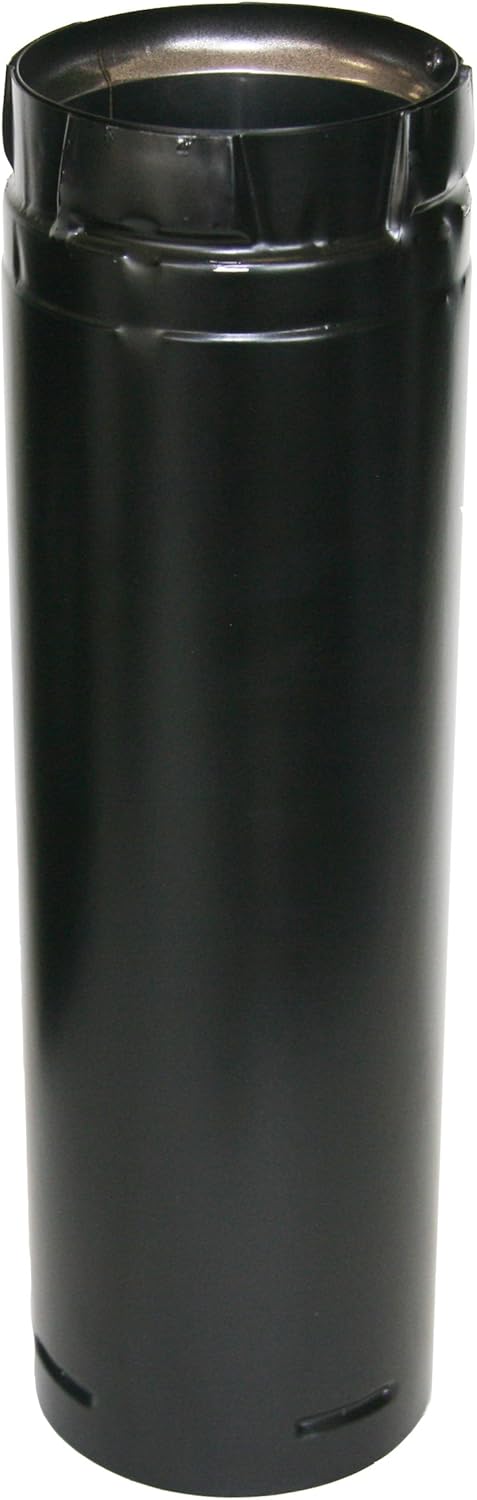 Duravent SD3012B-A 3" X 12" Stainless Black, 3PVL-12B Straight Stove Pipe