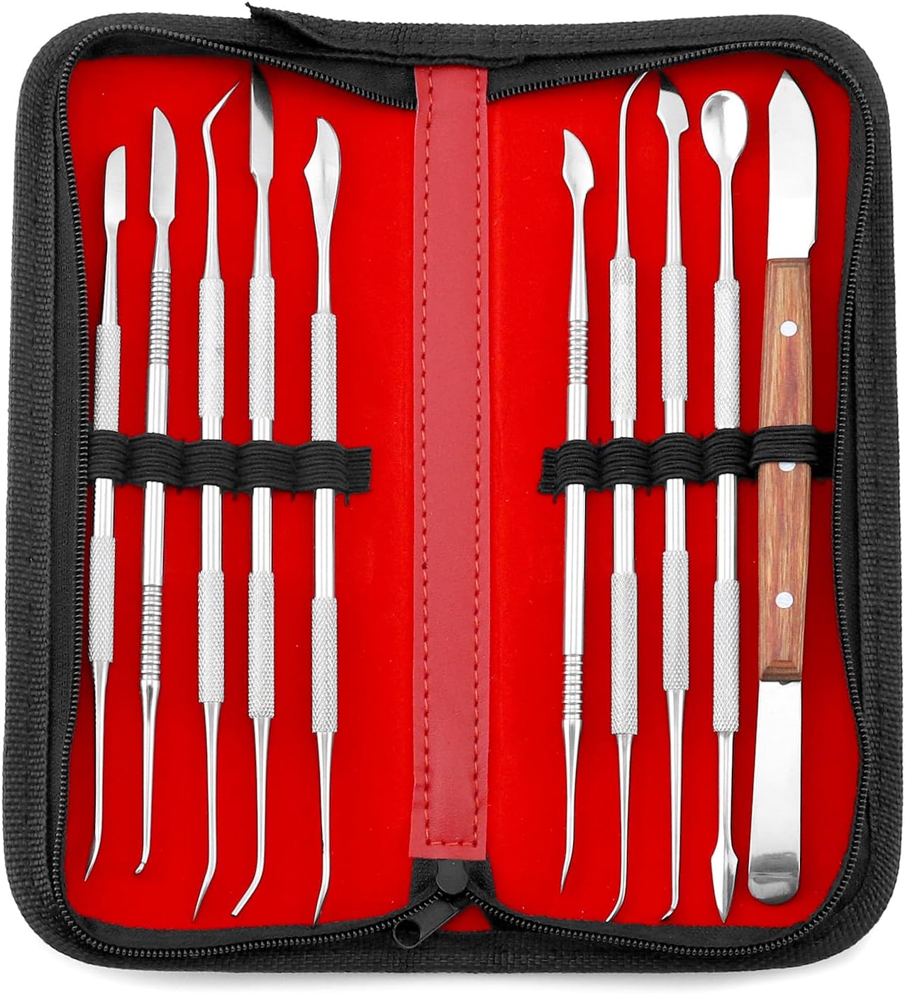 Amazon.com: QWORK Wax Carving Tools,10 PCS Dental Waxing Instruments ...