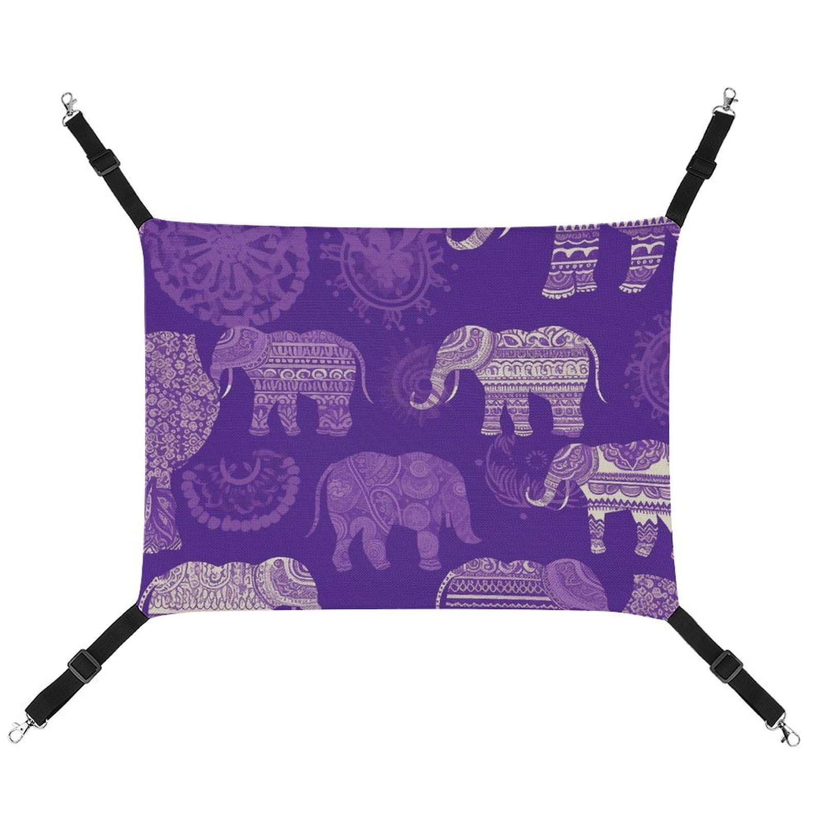 Hamac suspendre chat éléphant violet réglable pour fenêtre et petits animaux