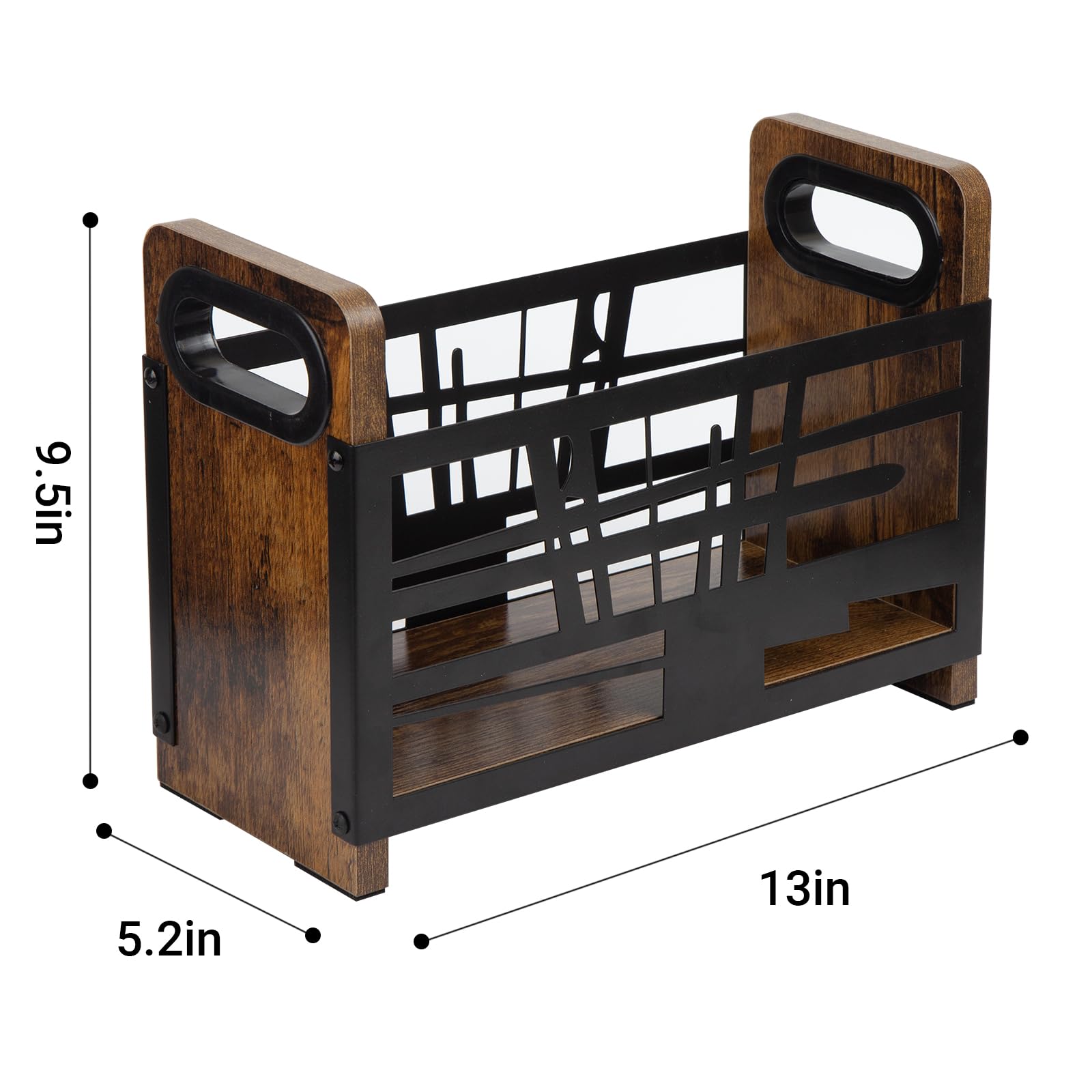 GNTDLD Magazine Holder, Vintage Magazine Rack for Magazine Storage