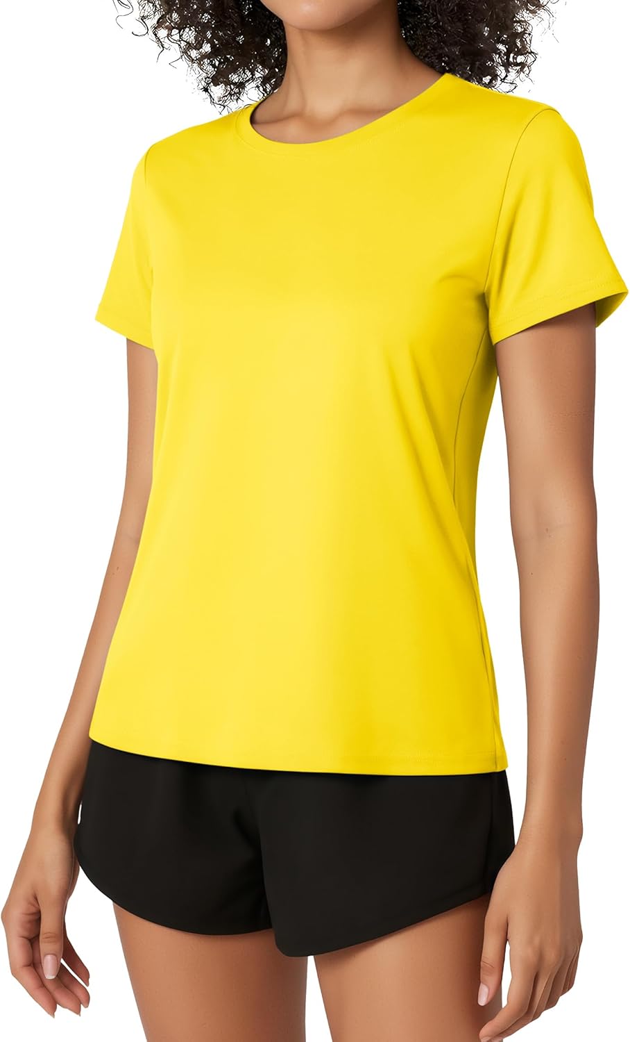 Cavva Womens Tshirt Moisture Wicking Exercise Short Sleeve Shirts Running Workout Athletic Top UPF 50+ Rush Guard