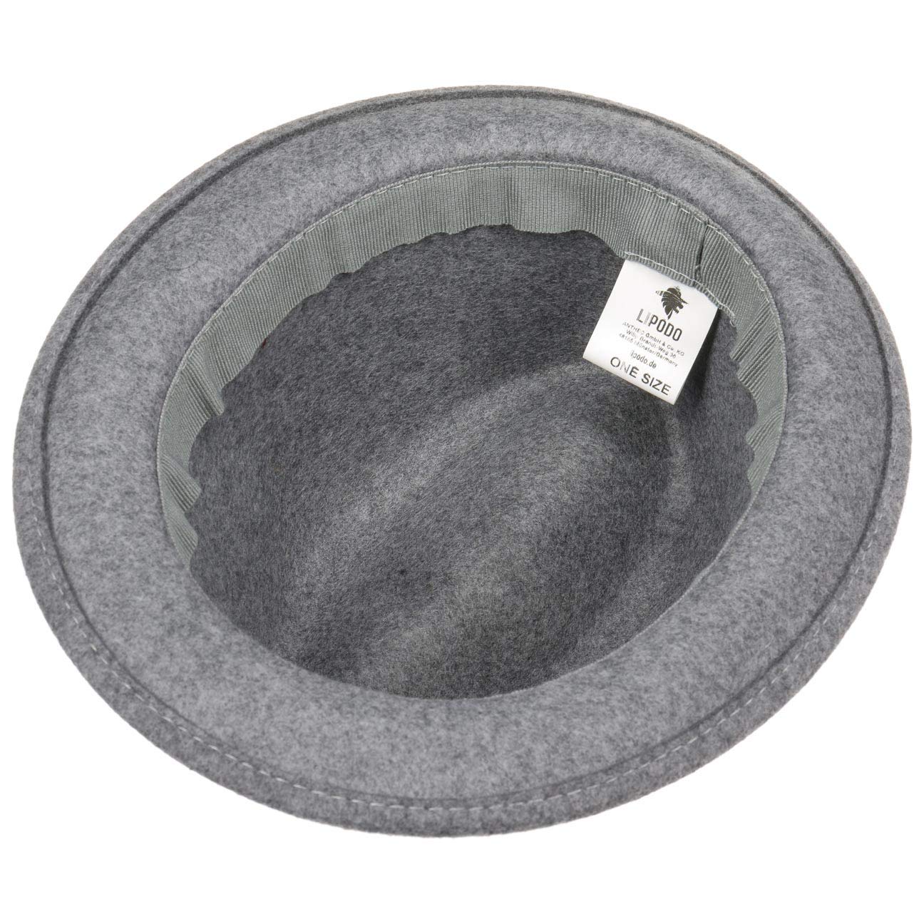 Lipodo Kids Wool Felt Trilby Hat Fedora (One Size - Anthracite) - Image 3