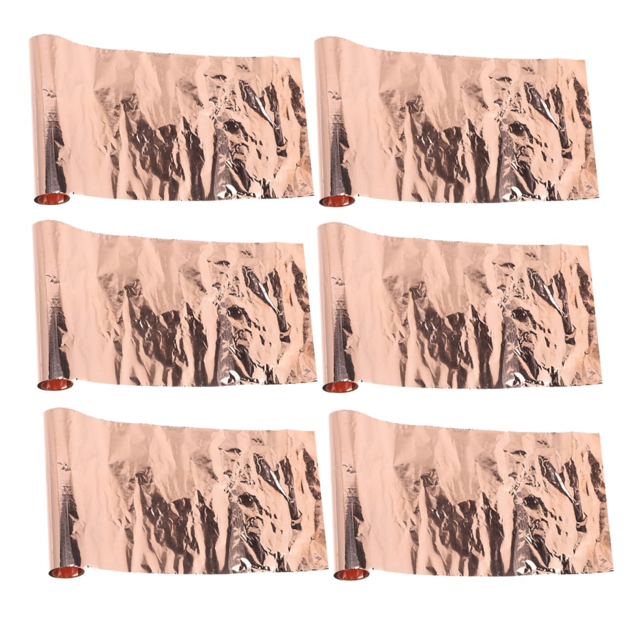 Luxshiny 3sets Craft Metal Sheets DIY Projects Jewelry Repairs Pure Copper Foil Plate 6rolls*3