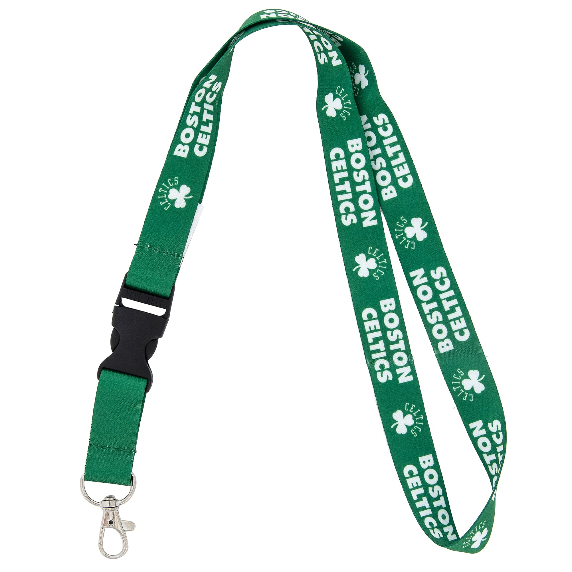 Desert Cactus Boston Celtics Lanyard Keychain Detachable NBA Breakaway Snap Buckle National Basketball Association Car Keys ID Badge Holder (Lanyard 2)