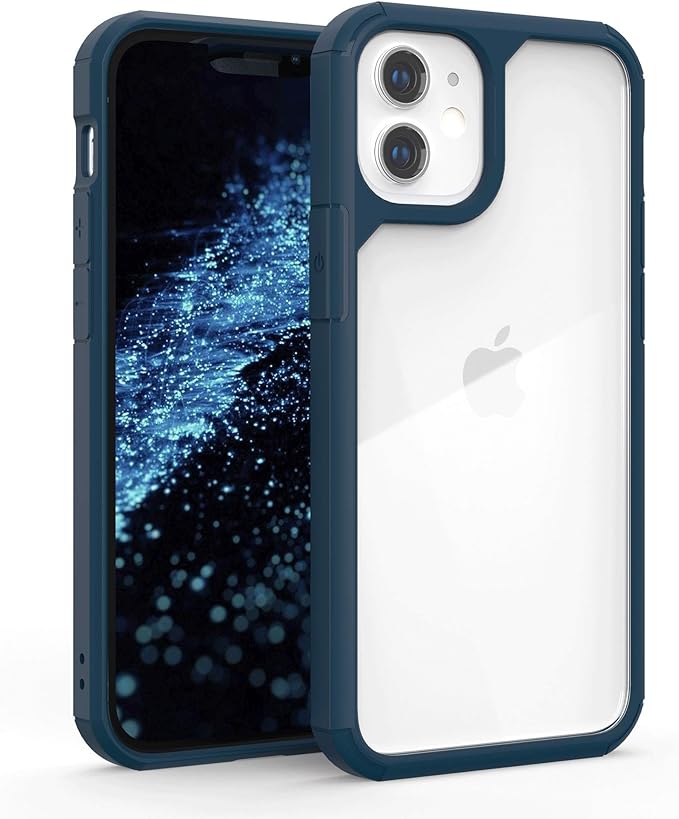 Surphy Clear Case Compatible With Iphone 12 Mini Case Crystal Clear Back With Rim Case For Iphone 12 Mini 5 4 Inches Blue Amazon Co Uk Electronics Photo