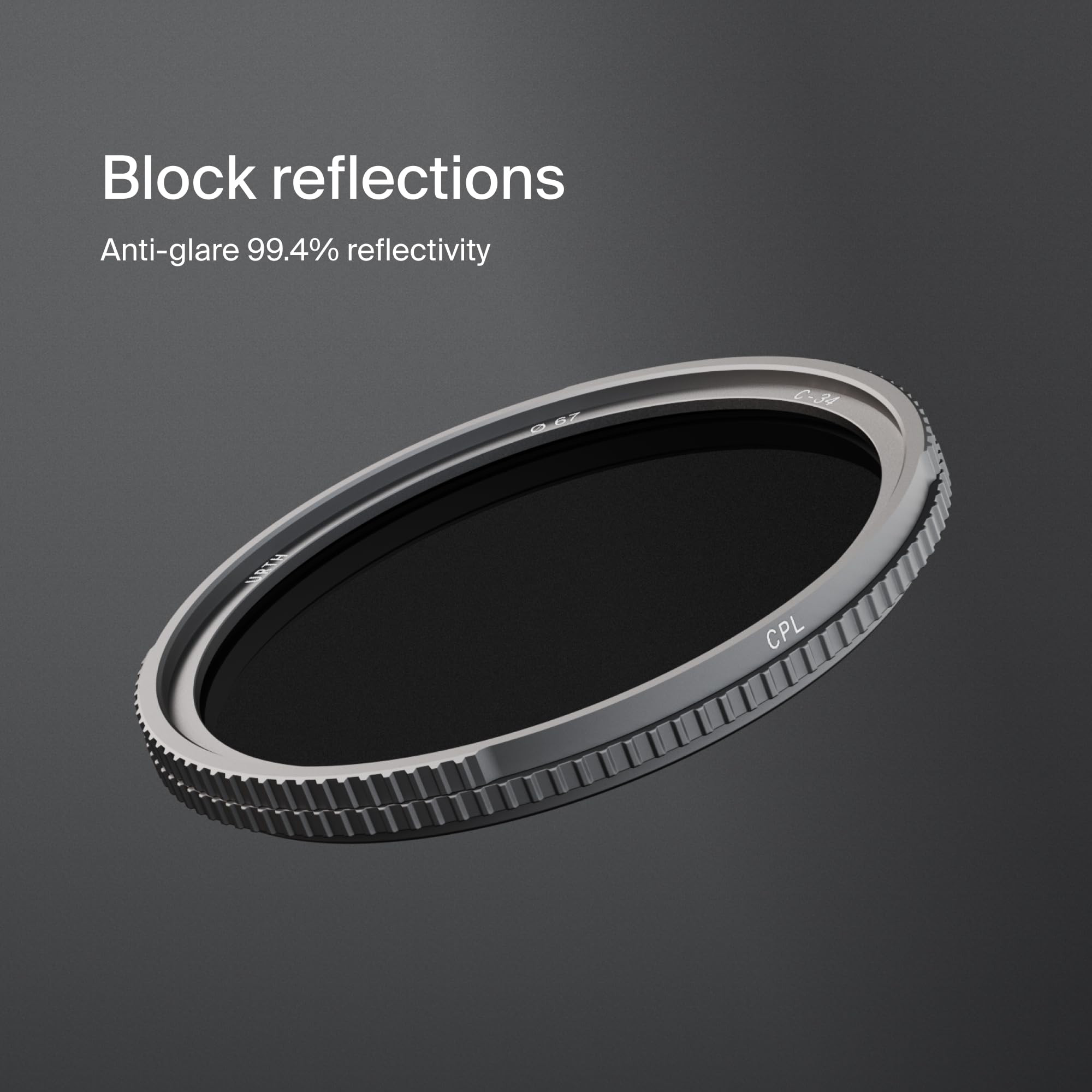 Urth 72 mm Filtro Polarizzatore CPL per Obiettivo Nano Rivestimento 20 Strati Vetro Ottico HD