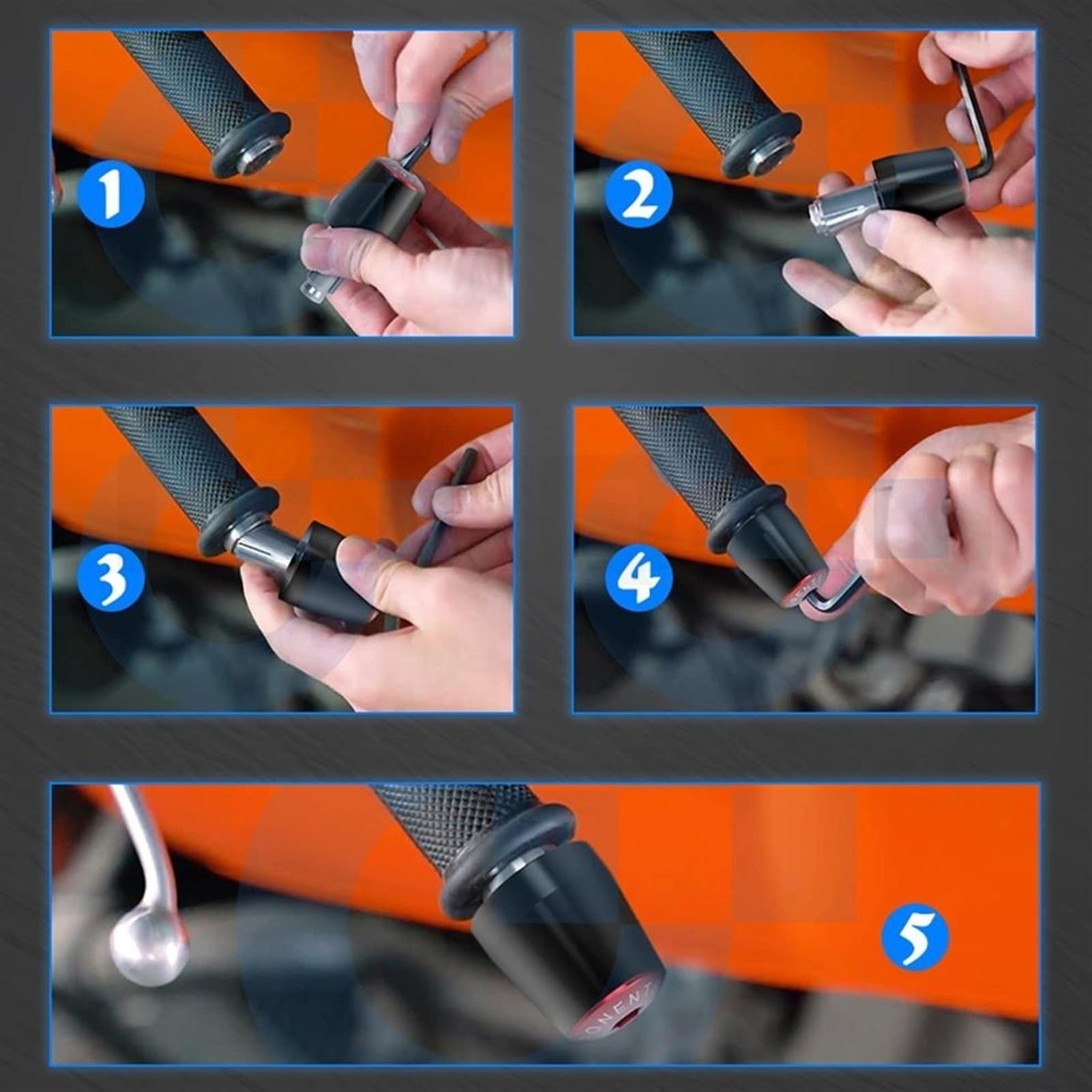 Embouts De Guidon Moto QJPGUHTV Pour BMW C650GT - Alliage Aluminium, Réduction Des Vibrations