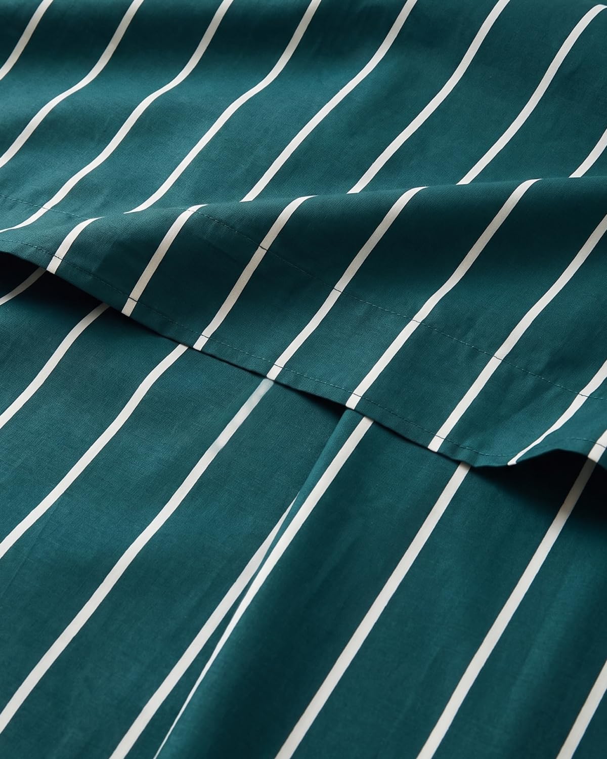 Christmas Sheet Set, Pine Stripe, Holiday Xmas Bedding Set - Twin XL Size