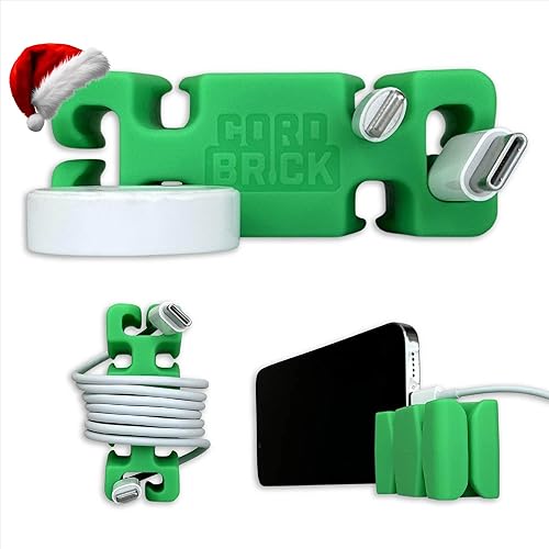 Miniatura 55 de CordBrick Relleno de calcetines para adultos, soporte para cables con peso, soporte para teléfono, organizador multiusos para mesita de noche, Negro