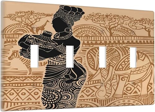 Miniatura 45 de Cubierta de Placa de Pared de 2 Pandillas de Mármol Abstracto, Placa Frontal de Interruptor de Luz Eléctrico Decorativa en Azul Marino y Oro