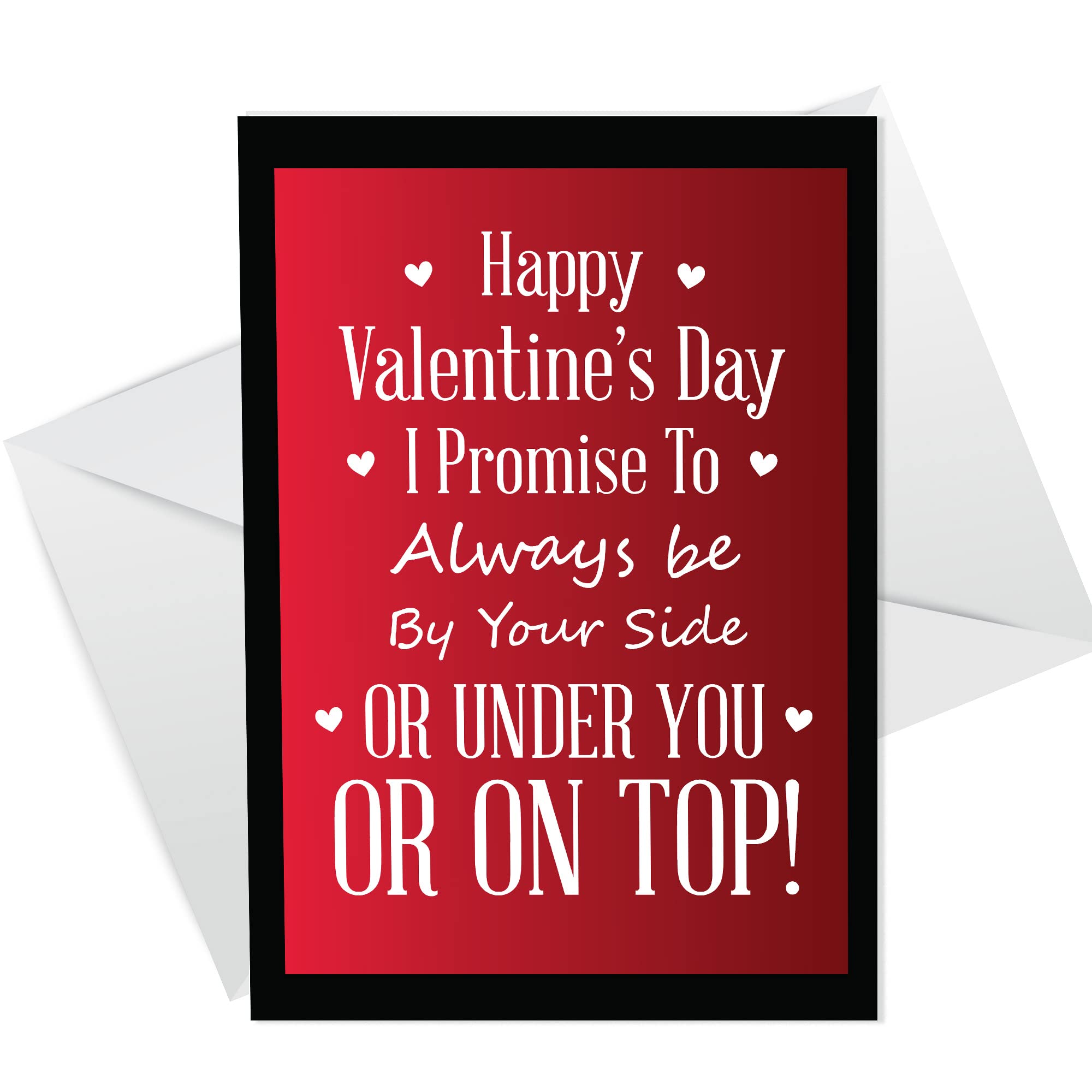 Funny Rude Card For Valentines Day A4 Card For Boyfriend Girlfriend Husband Wife