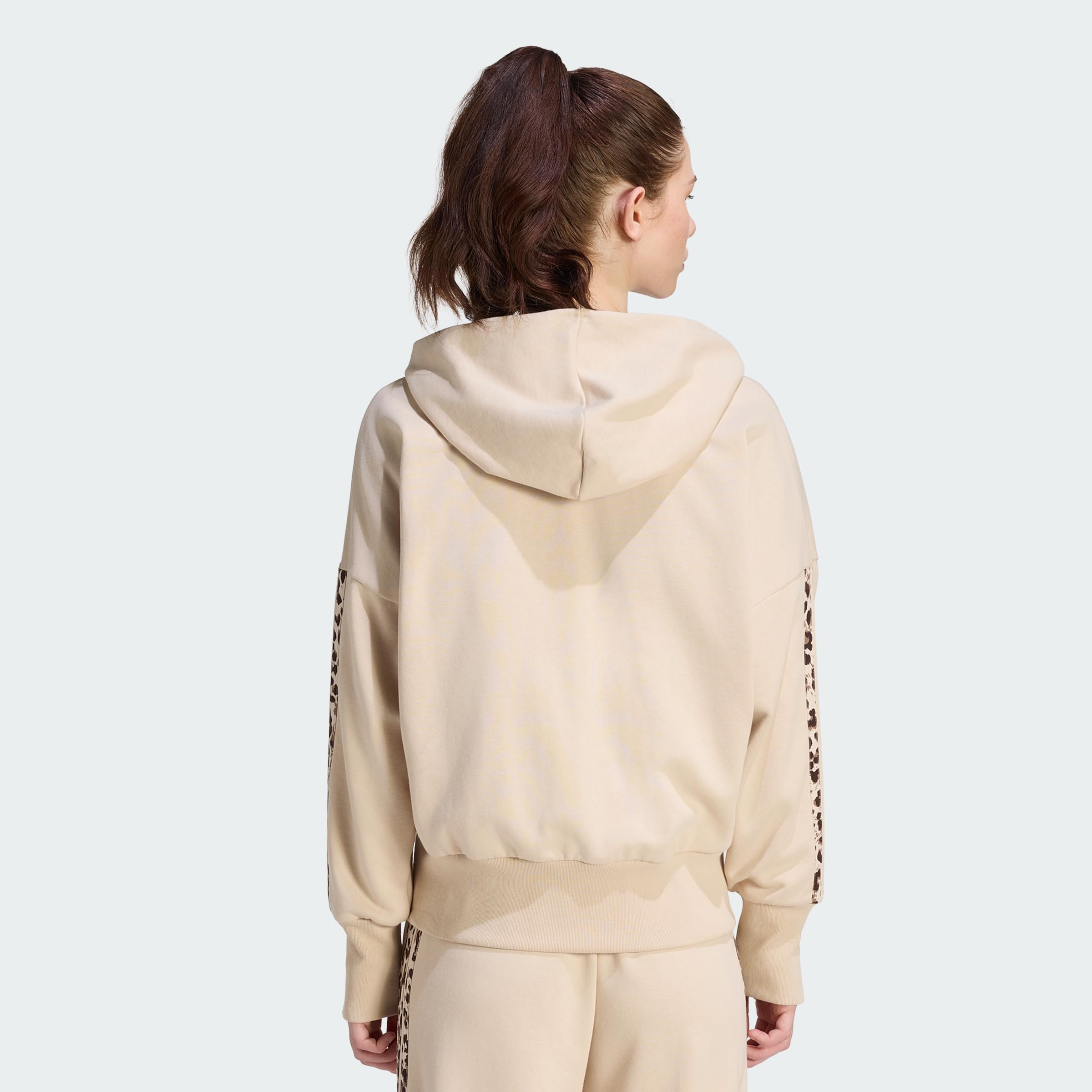 adidas Women's Seasonal Essentials 3-Streifen Kapuzenjacke, Animalprint