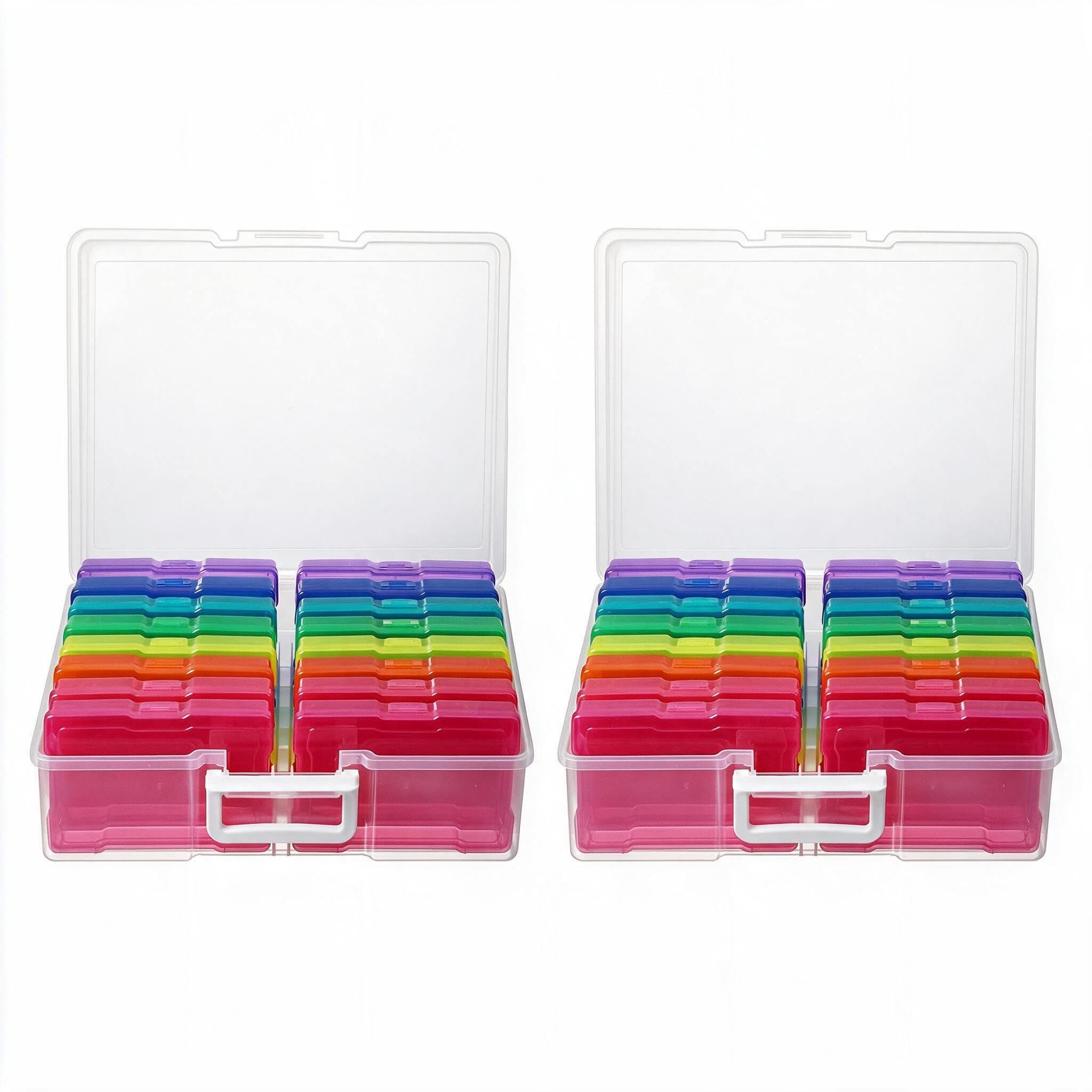 novelinks Photo Storage Box and 16 Inner 4" x 6" Photo Storage Containers