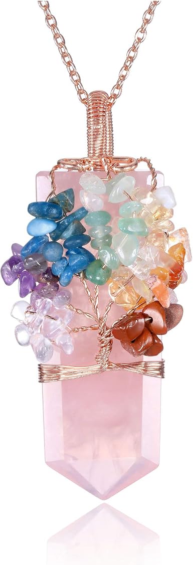 Jovivi 7 Chakra Gemstone Tree of Life 