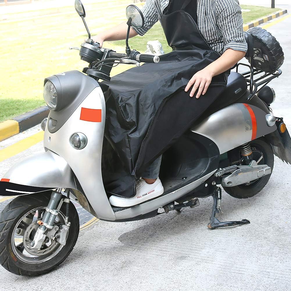 Cokomono Tablier Scooter Universel, Protection Tablier Couvre Jambe Scooter Imperméable et Coupe-Vent avec Bandes Réfléchissantes, Jambes Couverture d'hiver Chaude pour Scooter