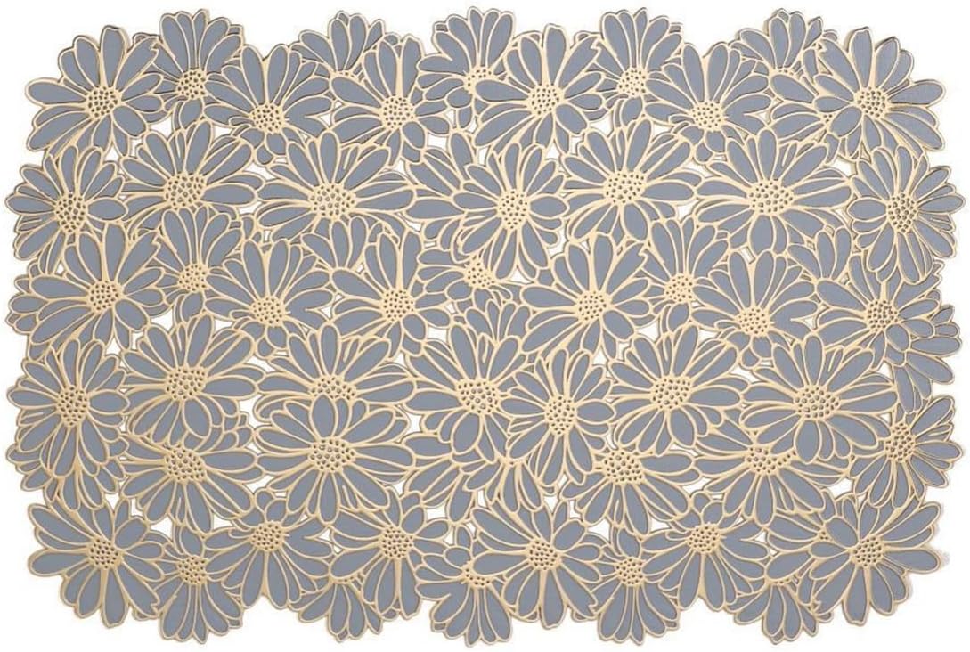 Placemats Heat Insulation Table Mats Waterproof Oil Flower Western for Kitchen Dining Room