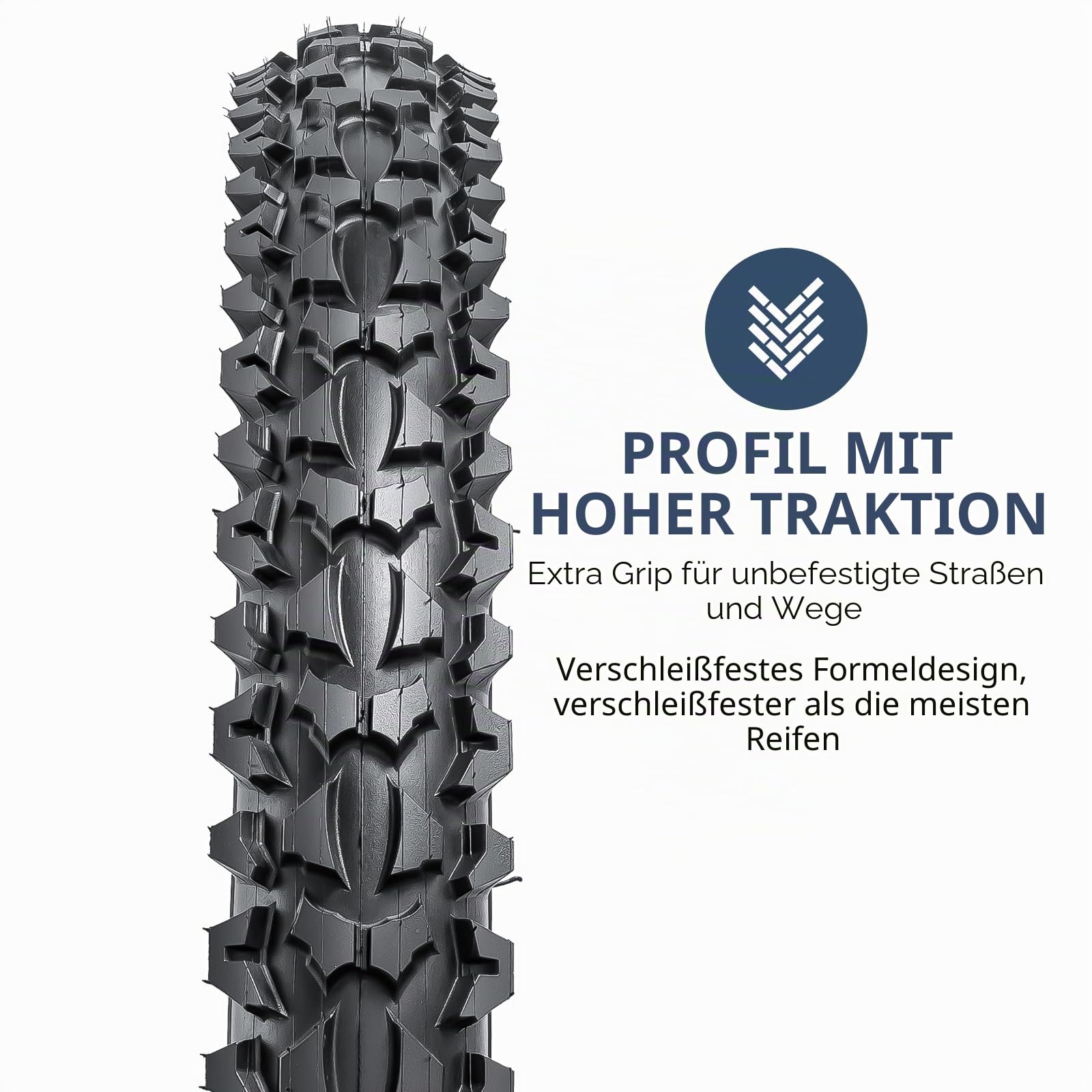 YunSCM 2Pcs Faltbare 24 Zoll Fahrradreifen 24x1.95 Mantel 53-507 Kompatibel 24x1.90 24x1.95 24x2.0 Stadt/Straße/Mountainbike Reifen