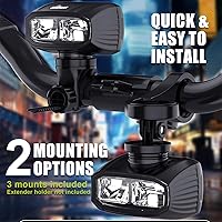 Vista 9 de Bike Lights for Night Riding - Aidisun Front Bicycle Light with High/Low Beam 1000 Lumens LED Bike Headlight Rechargeable, Lightweight, Max 12 Hours