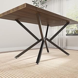 30 Inch Metal Table Base for Dining Room, Heavy Duty Table Legs for Glass,