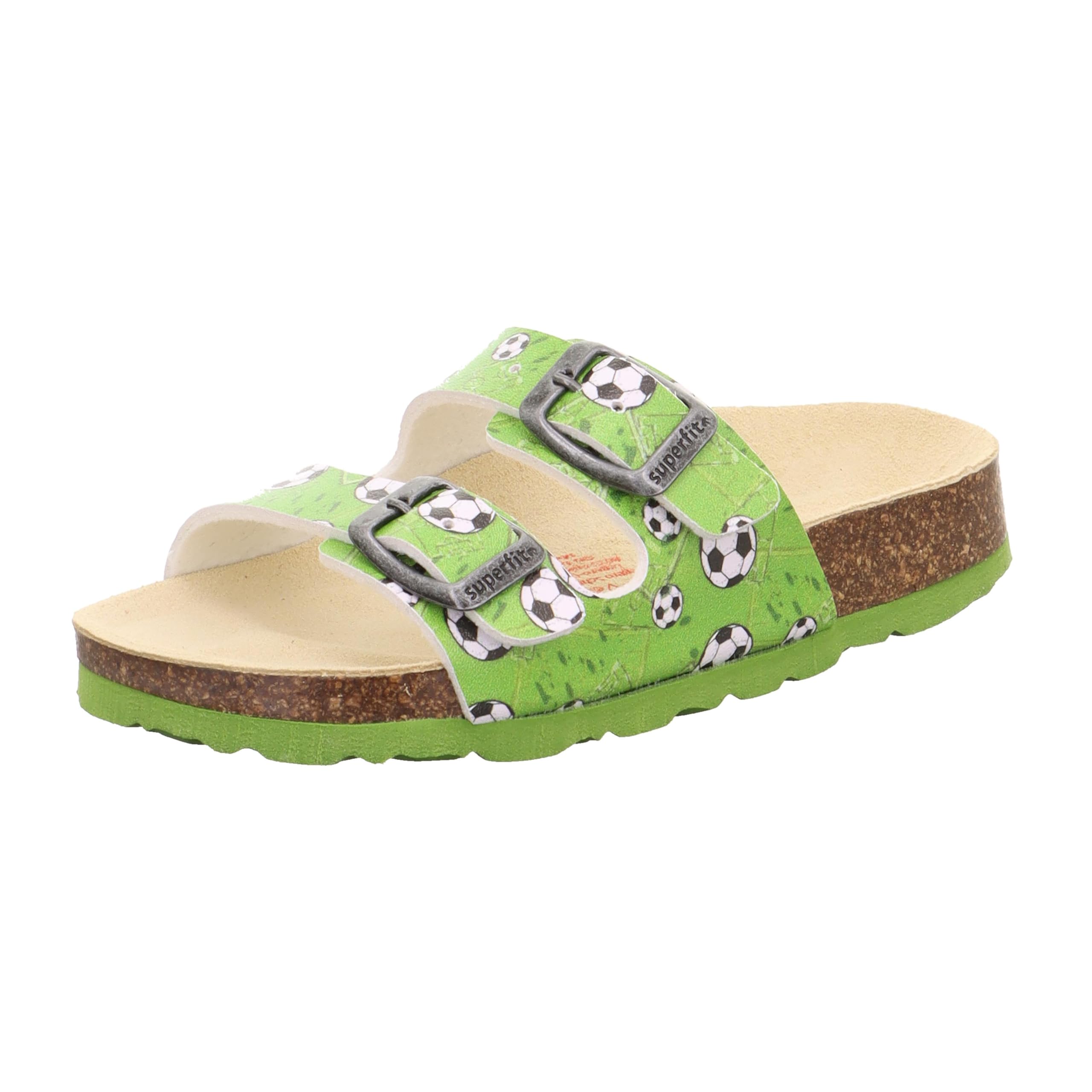 Superfit Boys' Footbed Slippers, Green Multicoloured 7520, 7 UK Child