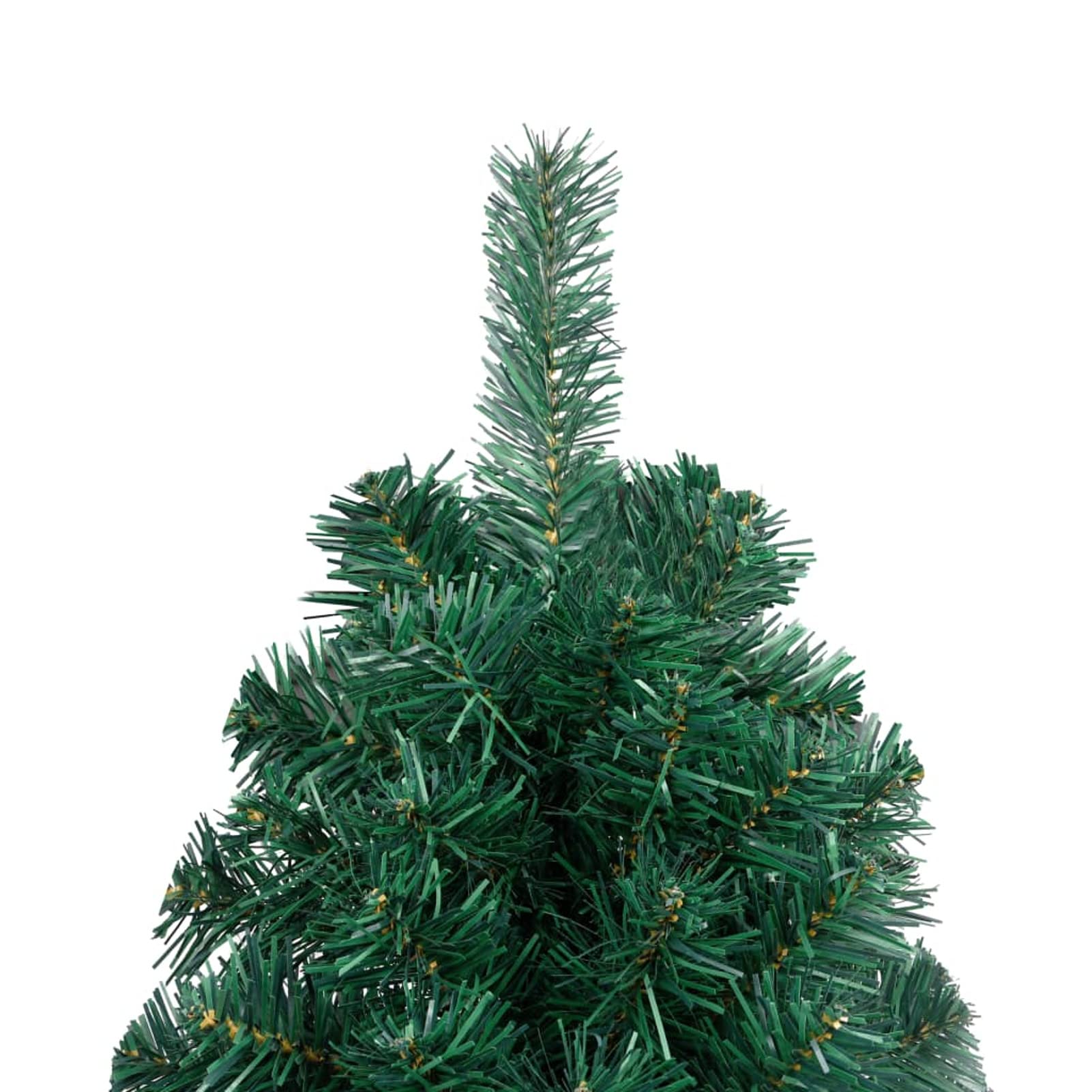 Albero di Natale Artificiale metà con Supporto Verde 180 cm PVC