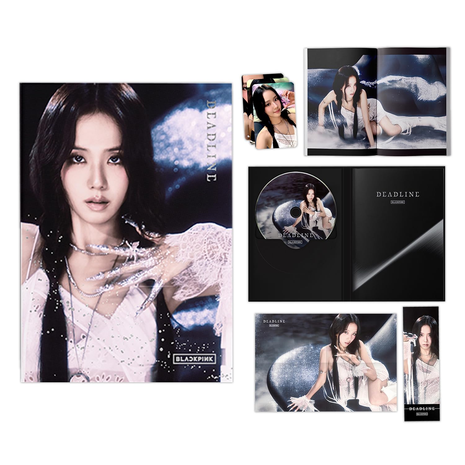 DEADLINE 3rd MINI ALBUM (SILVER - JISOO Ver.) Cover + CD + Photo