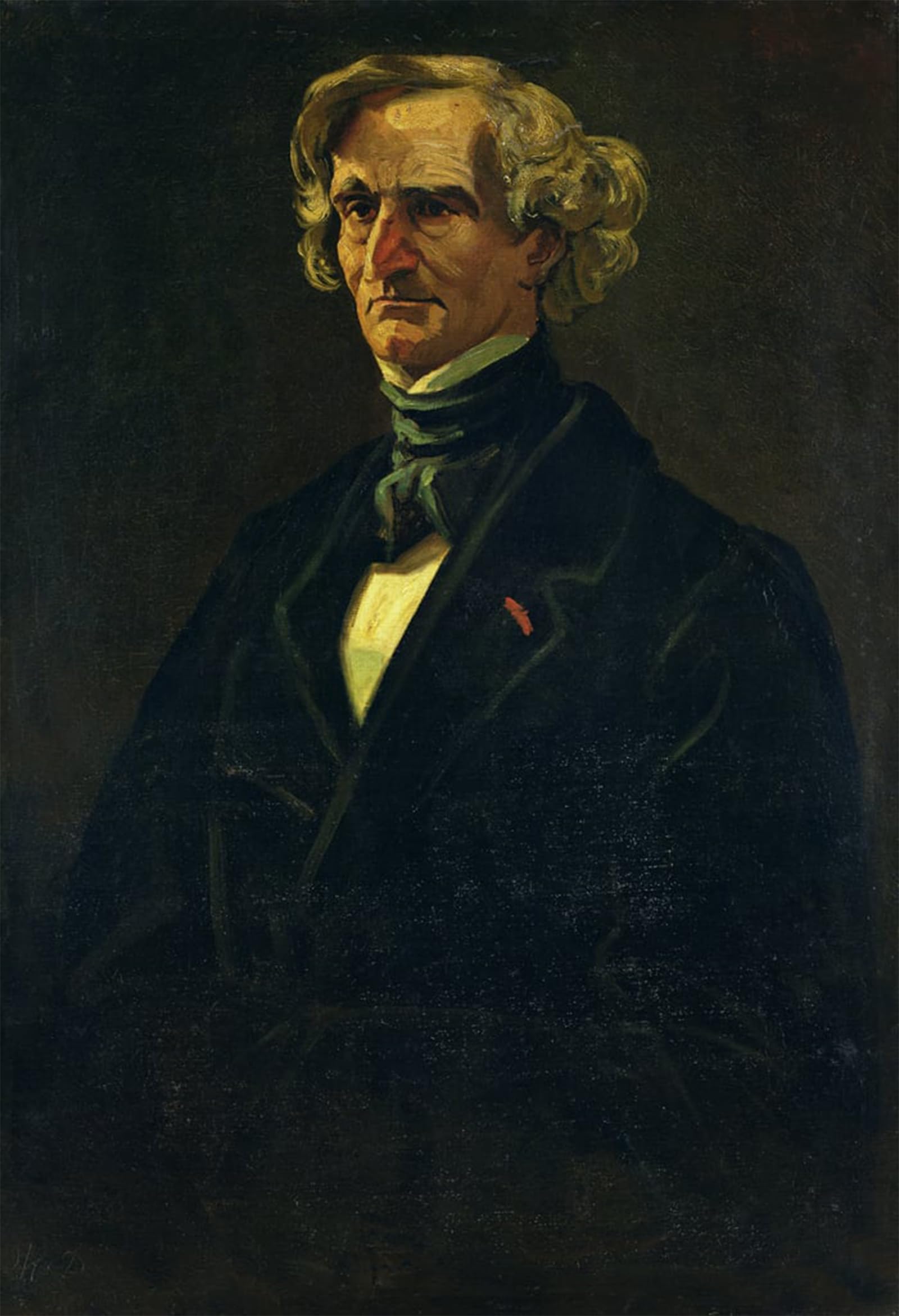 SERENDIPITP Vintage Wall Art Canvas Nordic Poster Canvas Print Picture Portrait of Hector Berlioz Formerly Attributed to Honore Daumier by Andre Gill Wall Art Poster for Home Decor 60x90cm