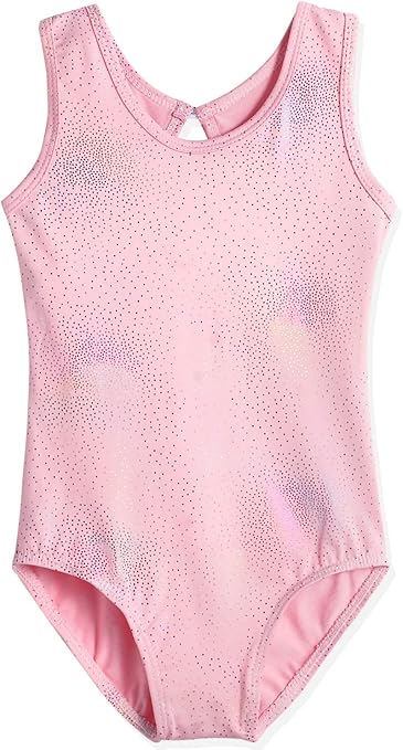 HOZIY Leotards for Girls Ballet Gymnastics Sleeveless Long Sleeve Colorful Sparkles Aqua Blue Pink Purple Solid