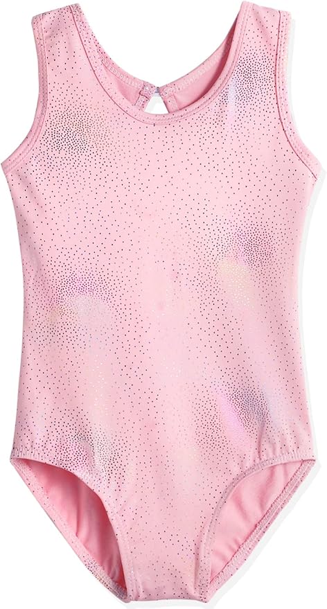 HOZIY Leotards for Girls Ballet Gymnastics Sleeveless Long Sleeve Colorful Sparkles Aqua Blue Pink Purple Solid