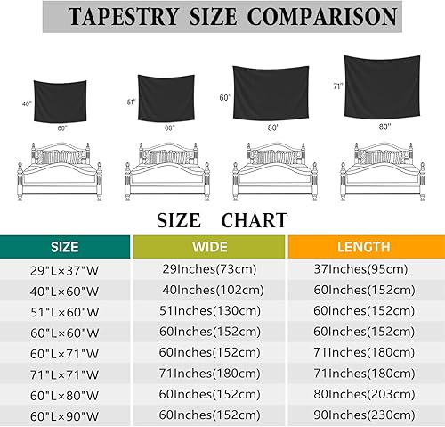 Miniatura 2 de HTYJFIG Tapiz personalizado para subir imágenes, tapiz personalizado para regalo, decoración del hogar y dormitorio (40 x 60 pulgadas, vertical)