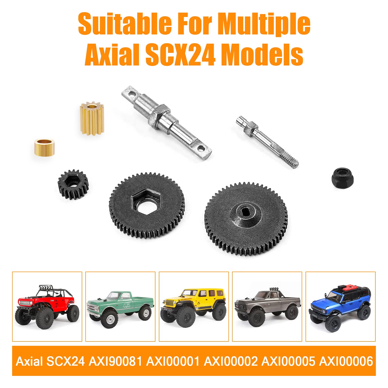For Axial For SCX24 90081 AXI00001 AXI00002 AXI00005 AXI00006 1/24