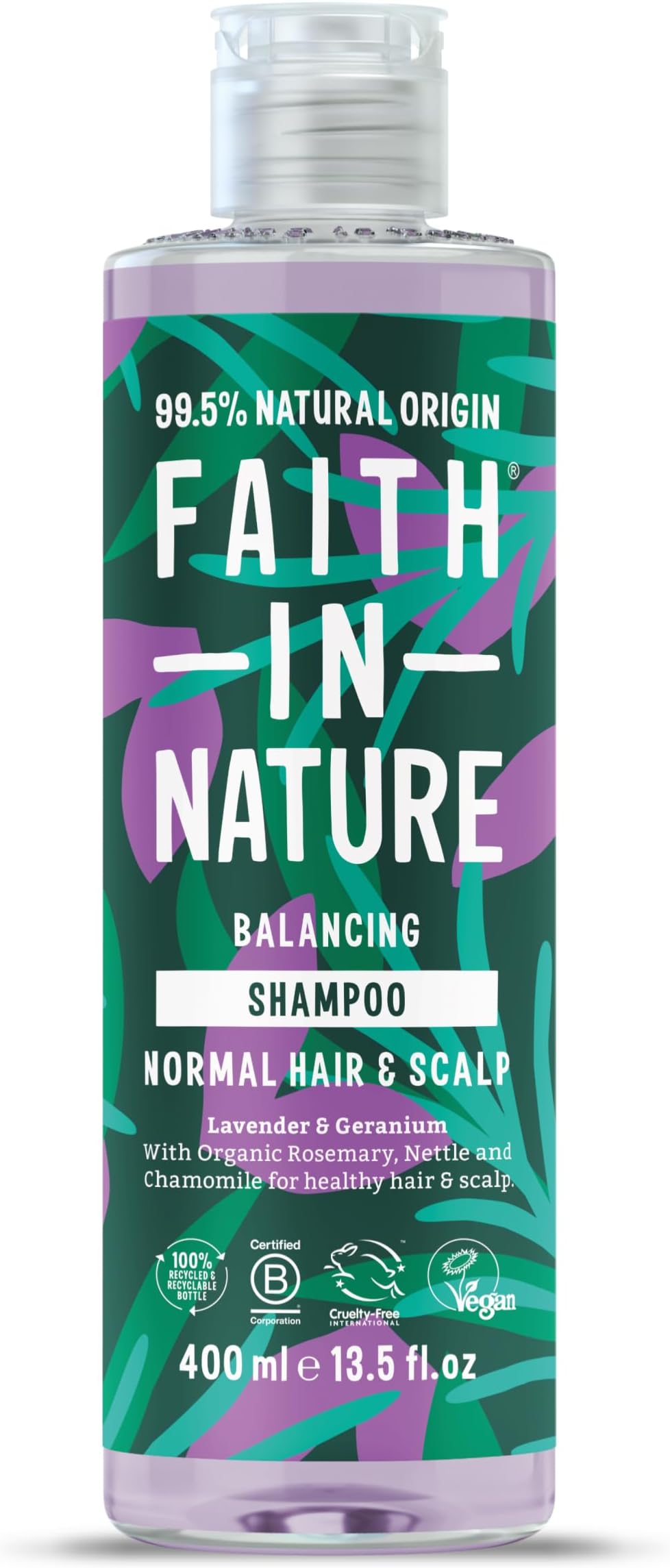 Faith In Nature Lavender & Geranium Soothing Shampoo Normal To Dry Hair 400ml [並行輸入品]