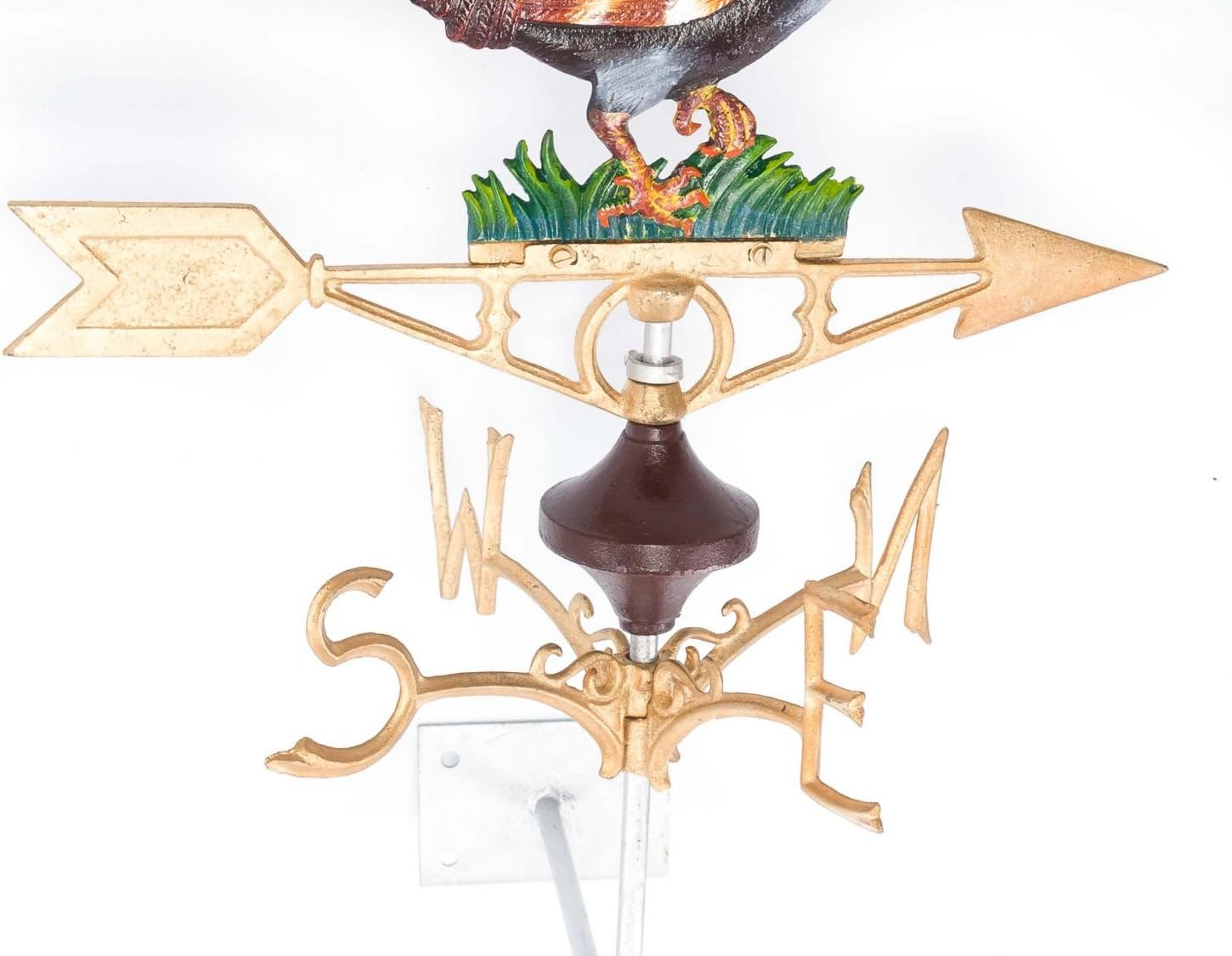 aubaho Girouette en Fonte - Motif Coq - Style Antique — vue 5