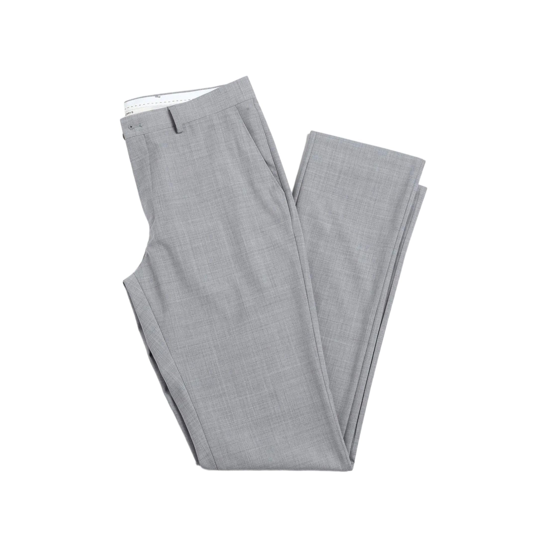 blackberrys Men's Light Grey Polyester Blend Solid Slim Fit Formal Trousers-picture-54