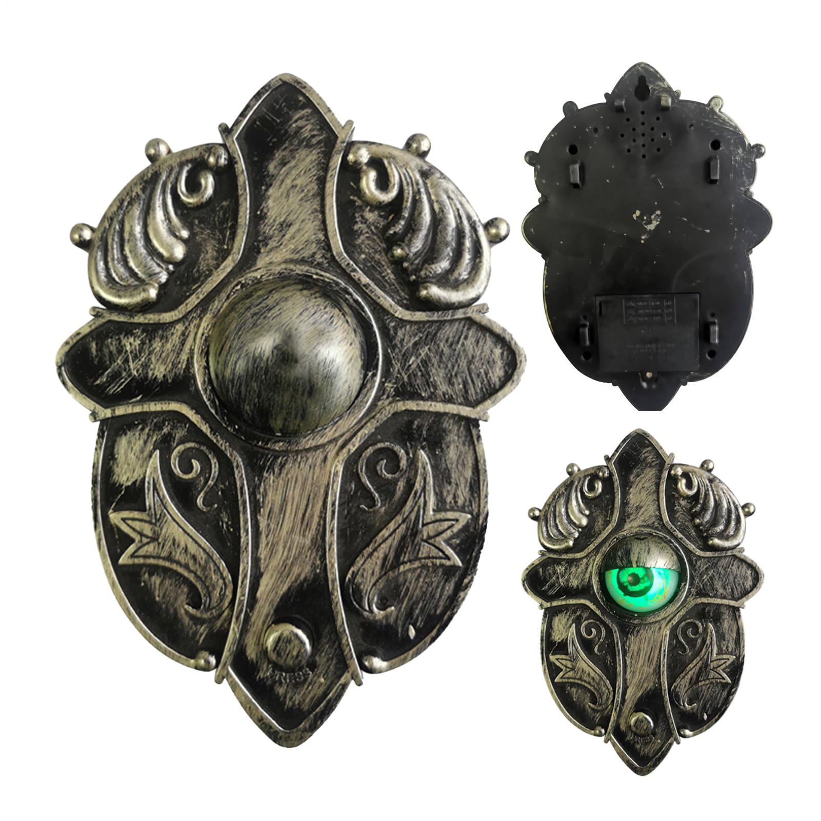 Décorations de porte lumineuses d'Halloween pour porche et mur extérieur hanté