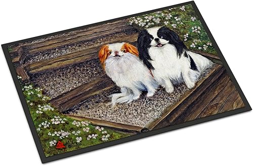 Caroline's Treasures MH1047JMAT - Tapete japonés para niñas o interiores de 24 x 36 pulgadas, 36 pulgadas de largo x 24 pulgadas de ancho, multicolor