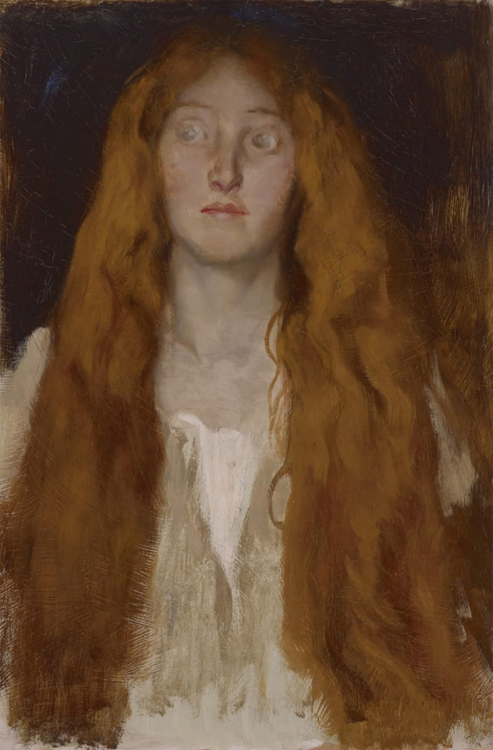 ARTXLXXBN Famous Painting Canvas Artwork Graffiti Print Figure Study of Ophelia for the Play Scene Hamlet Act Iii Scene Ii by Edwin Austin Abbey Portrait Canvas Image for Home Decor 60x90cm