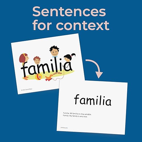 Miniatura 2 de Tarjetas didácticas de español de SnapWords, lista de 2 tarjetas flash de palabras a la vista